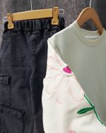 بلوز شلوار کارگو گل - Image 10