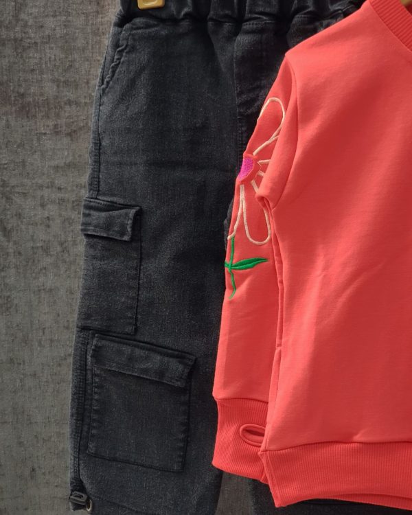 بلوز شلوار کارگو گل - Image 11