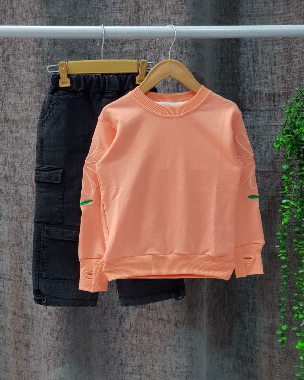 بلوز شلوار کارگو گل - Image 6