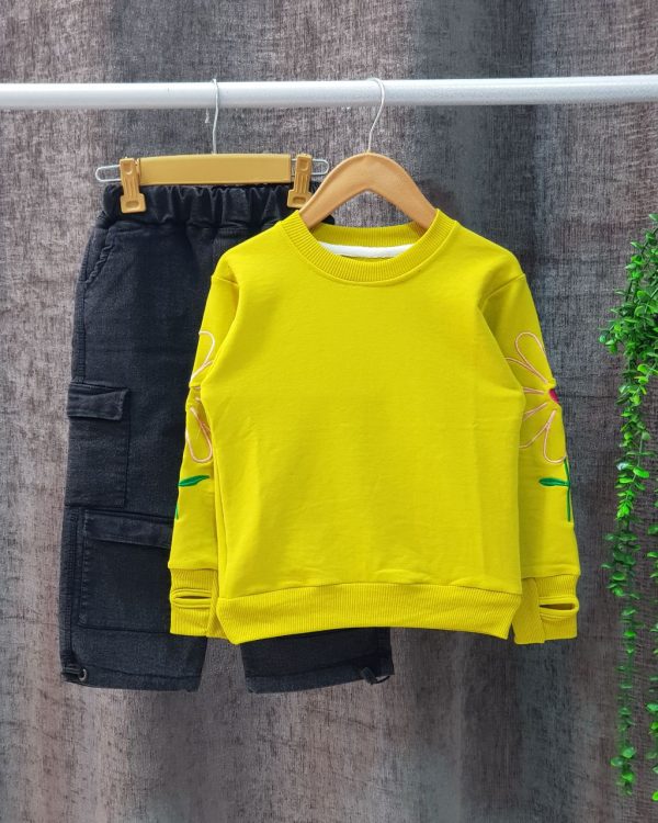 بلوز شلوار کارگو گل - Image 4