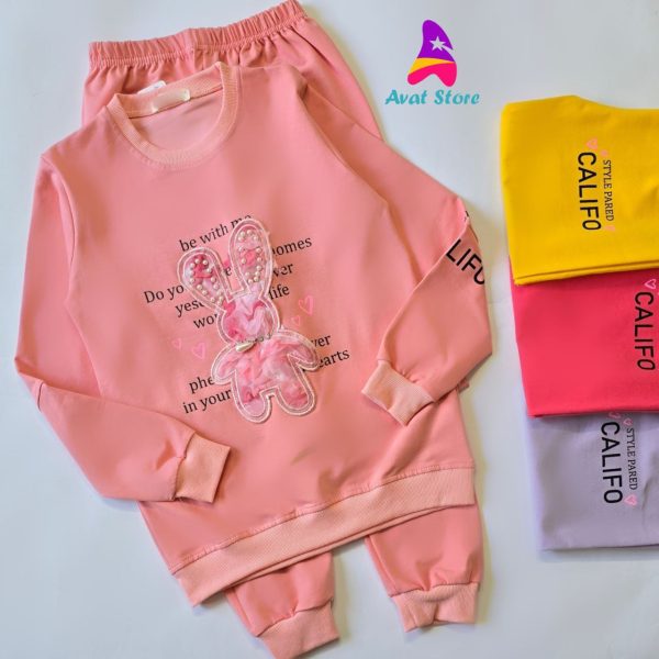 بلوز شلوار خرگوش مرواریدی - Image 5