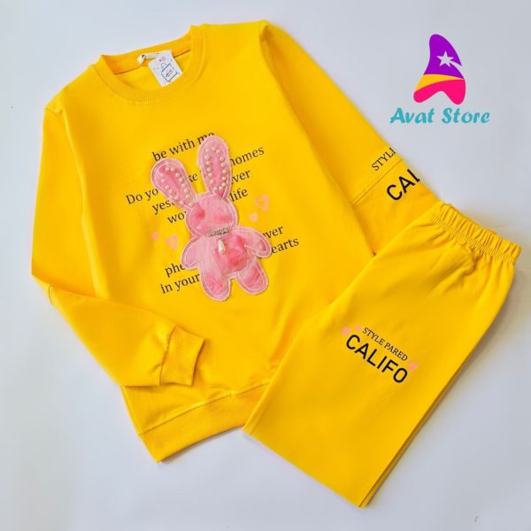 بلوز شلوار خرگوش مرواریدی - Image 3