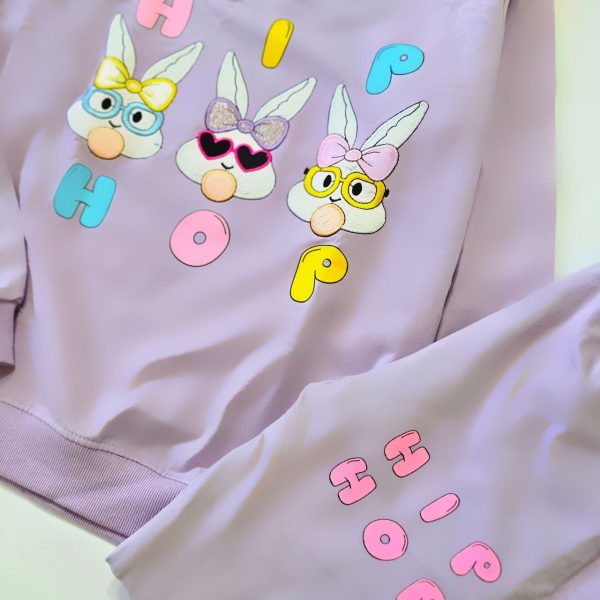 ست دخترانه سایز بزرگ سه خرگوش - Image 6