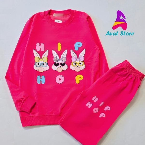 ست دخترانه سایز بزرگ سه خرگوش - Image 4