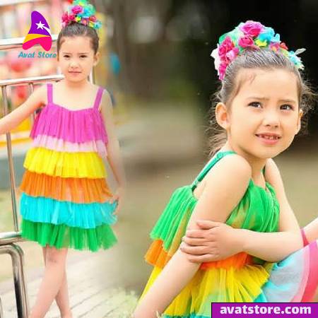 ترکیب رنگ لباس دختر بچه