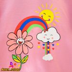 تیشرت شلوارک دخترانه رنگین کمان - Image 6