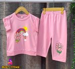 تیشرت شلوارک دخترانه رنگین کمان - Image 3