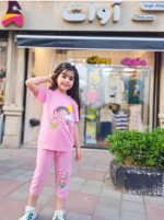 تیشرت شلوارک دخترانه رنگین کمان