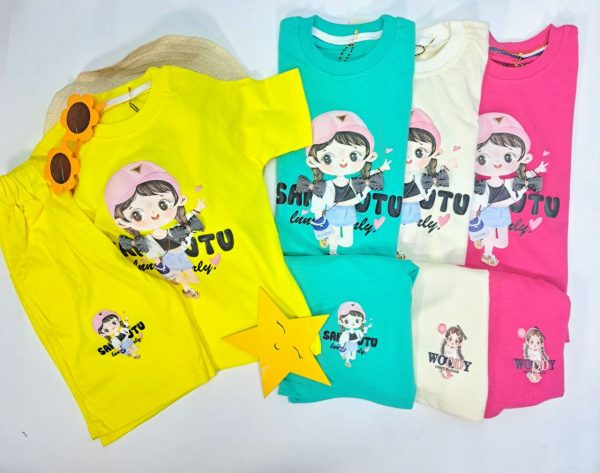 تیشرت شرتک دخترانه پاپیون - Image 7