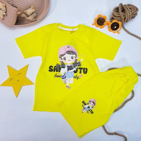 تیشرت شرتک دخترانه پاپیون - Image 3