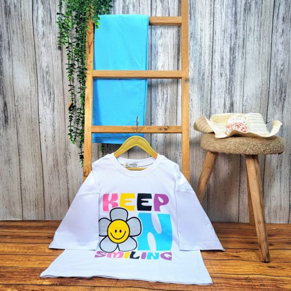 کراپ شلوارک دخترانه آفتابگردون - Image 3