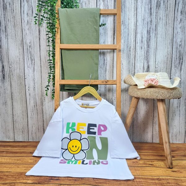 کراپ شلوارک دخترانه آفتابگردون - Image 2