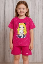 تیشرت شلوارک دخترانه تابستانی دختر