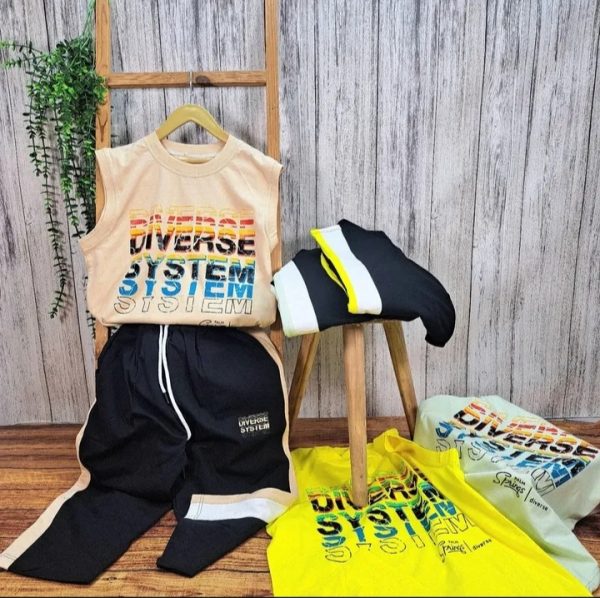 ست پسرانه تابستانی تاپ و شلوارک هانی - Image 3