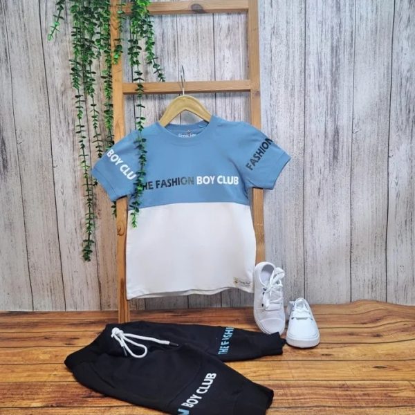 ست تیشرت شلوارک پسرانه تابستانی فشن - Image 4