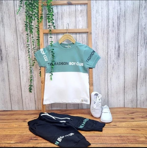 ست تیشرت شلوارک پسرانه تابستانی فشن - Image 5