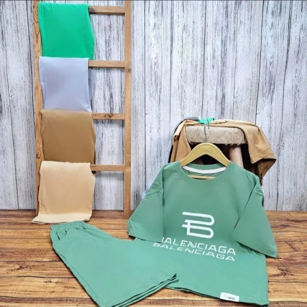 تیشرت شلوارک پسرانه تابستانی بالنسیاگا - Image 5