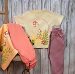 ست تی‌شرت شلوار دخترانه تابستانی زرافه - Image 6