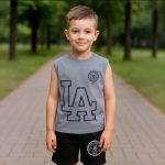 ست تاپ شلوارک پسرانه تابستانی آتلانتیک