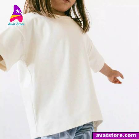 استایل با تیشرت ساده دخترانه بچه گانه