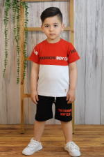 ست تیشرت شلوارک پسرانه تابستانی فشن