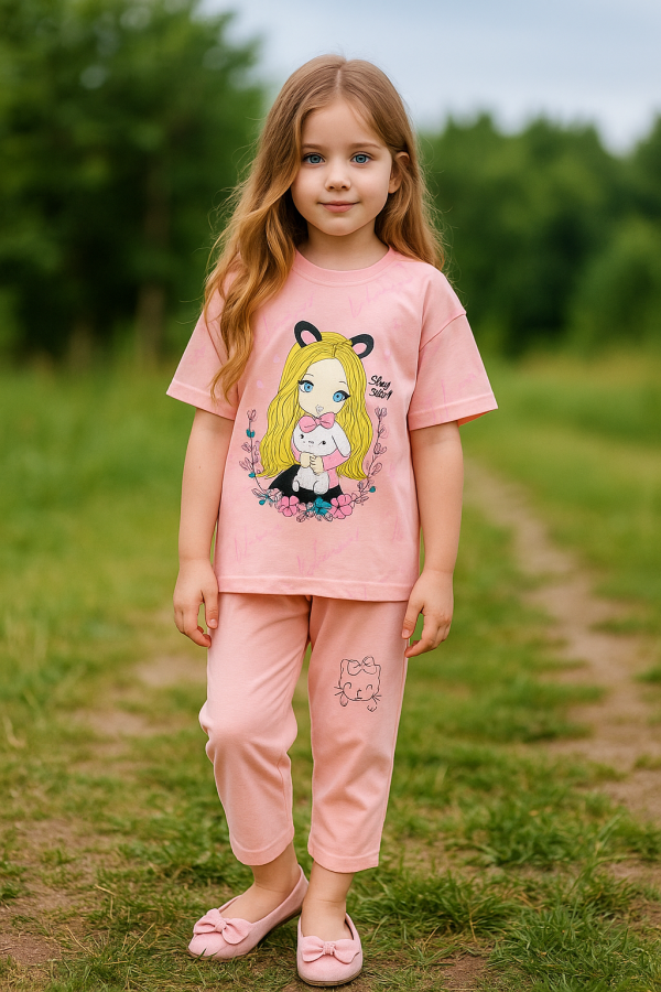 تیشرت شلوارک دخترانه تابستانی دختر - Image 8