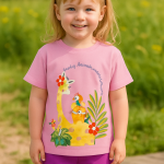 ست تی‌شرت شلوار دخترانه تابستانی زرافه