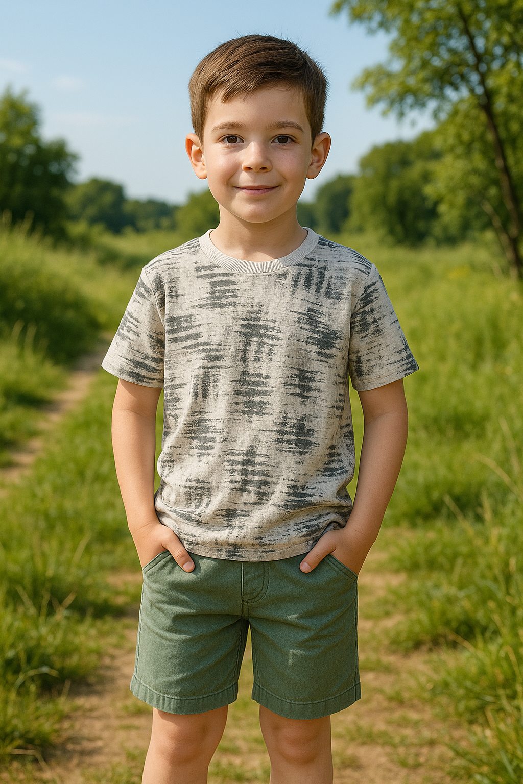 file_000000009540620a8243684090427099 ست تی شرت شلوارک پسرانه تابستانی - Image 1