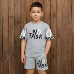 ست تی‌شرت شلوارک پسرانه NO TASK