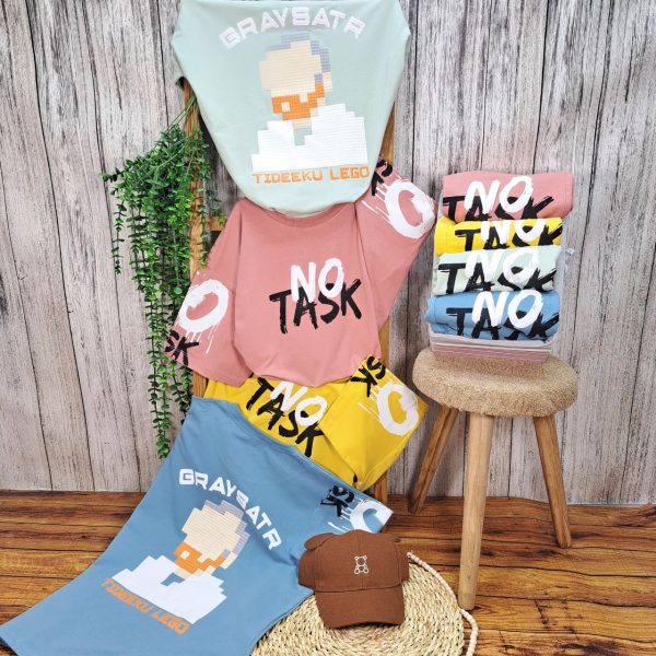 ست تی‌شرت شلوارک پسرانه NO TASK - Image 4