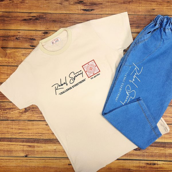 ست تی‌شرت شلوارک پسرانه سنتی - Image 3