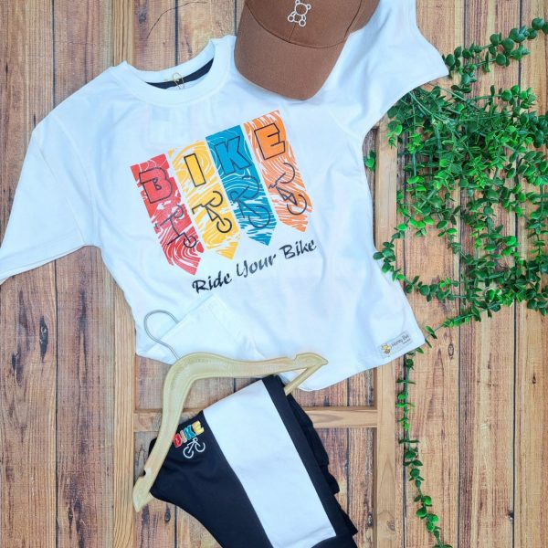 ست تی‌شرت شلوارک پسرانه بایک - Image 2