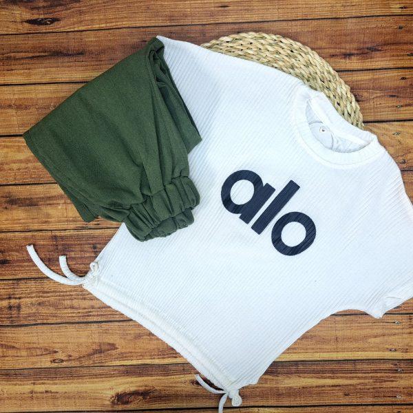 ست کراپ شلوار الو - Image 14