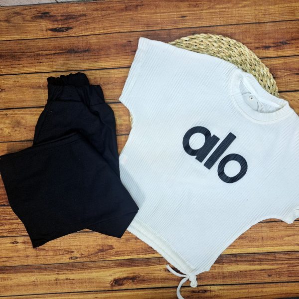 ست کراپ شلوار الو - Image 15