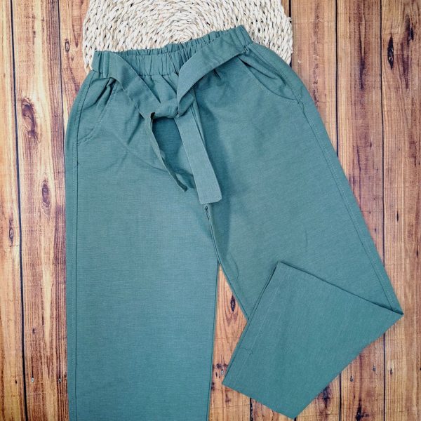 ست تیشرت و شلوار لینن دخترونه - Image 7