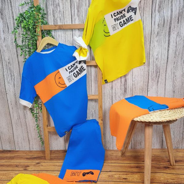 ست تیشرت و شلوارک پسرانه "MY GAME" - Image 6