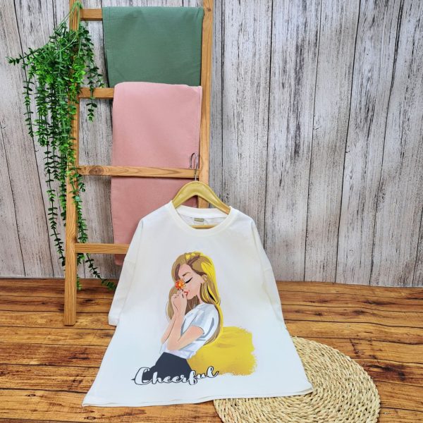 ست تی‌شرت شلوار دخترانه girl - Image 9