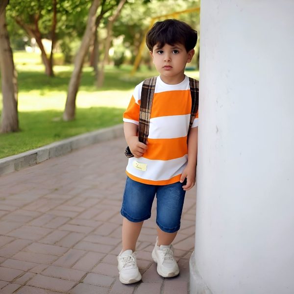 ست تی شرت شلوارک جامبو رینگر - Image 5