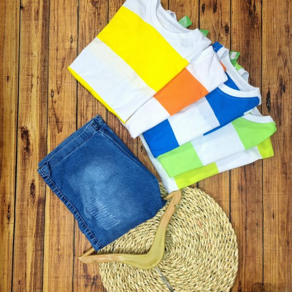 ست تی شرت شلوارک جامبو رینگر - Image 7