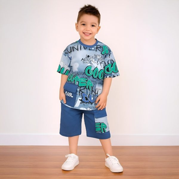 ست تابستونی پسرونه طرح cool - Image 3