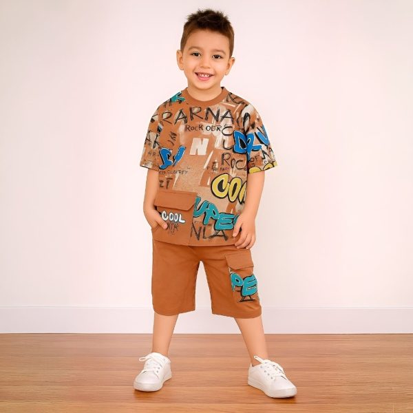 ست تابستونی پسرونه طرح cool - Image 4