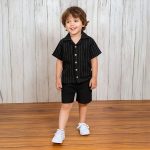 ست شومیز شلوارک خطی - Image 6