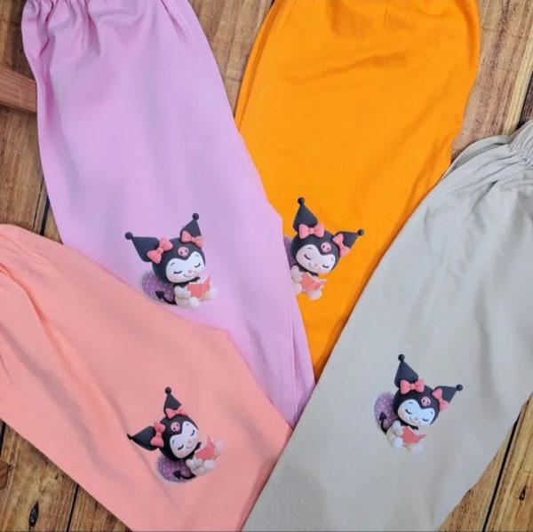 ست تی‌شرت شلوار دخترانه تابستانی کرومی آیلا - Image 5