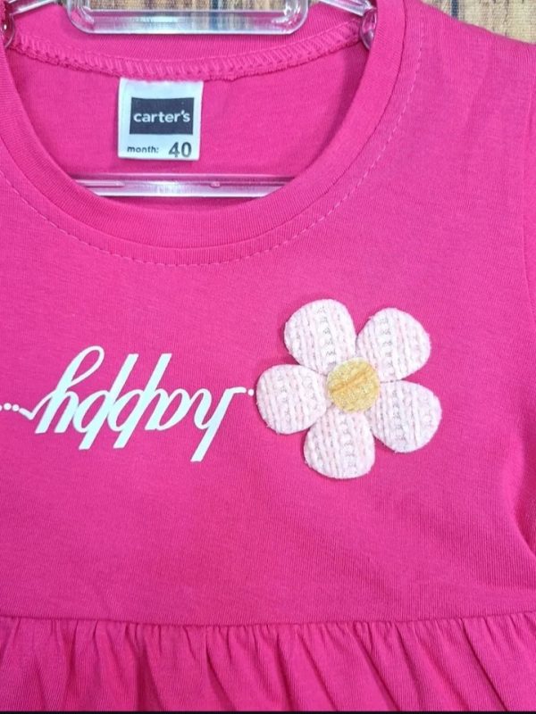 پیراهن تابستانی دخترانه گل برجسته - Image 6