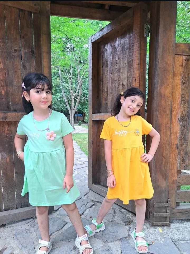 Screenshot_20250731-151011_Instagram پیراهن تابستانی دخترانه گل برجسته - Image 1