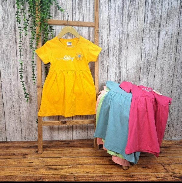 پیراهن تابستانی دخترانه گل برجسته - Image 12