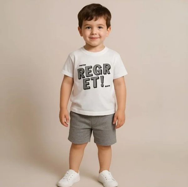 ست پسرانه تی‌شرت و شلوارکREGRET - Image 9