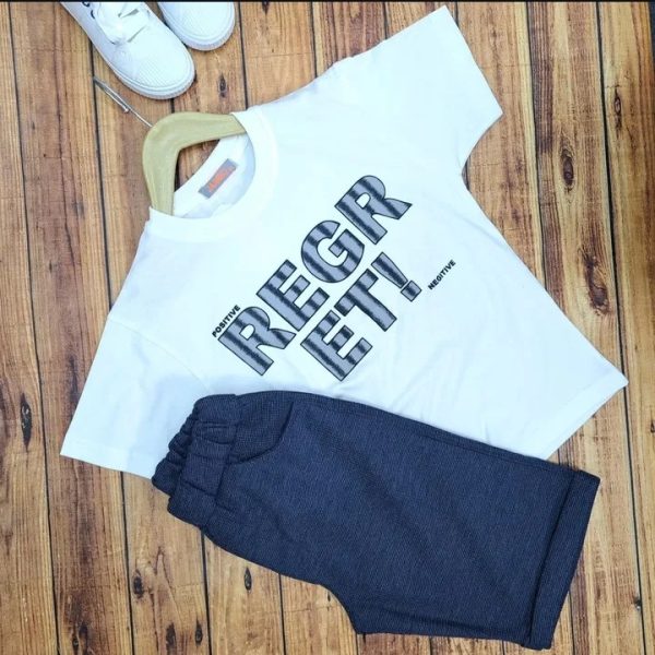 ست پسرانه تی‌شرت و شلوارکREGRET - Image 8