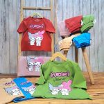 ست تی‌شرت شلوارک دخترانه کرومی و ملودی