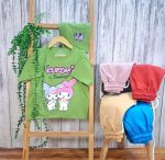 ست تی‌شرت شلوارک دخترانه کرومی و ملودی - Image 5